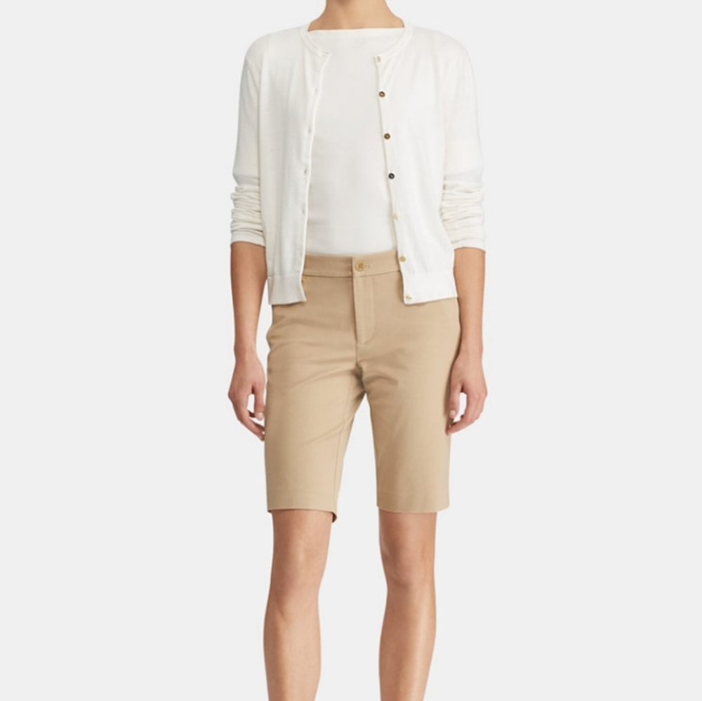 Ralph Lauren Twill Stretch Bermuda Shorts 6